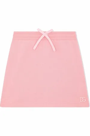 Dolce & Gabbana Embroidered logo drawstring-waist skirt