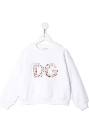 Dolce & Gabbana Floral-logo crew-neck sweatshirt