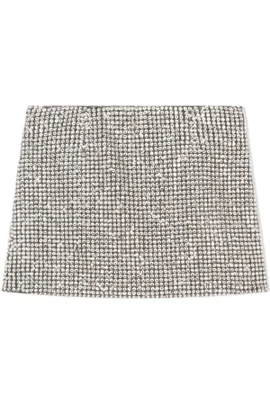 Dolce & Gabbana Rhinestone-embellished jersey miniskirt