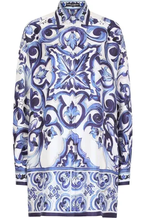 Dolce & Gabbana Majolica-print silk shirt