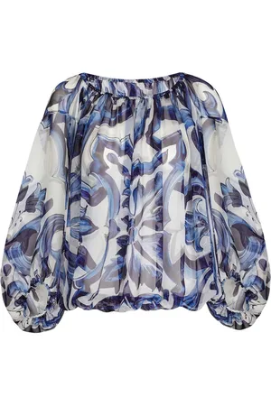Dolce & Gabbana Zebra-print chiffon blouse