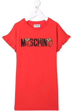 Moschino Strawberry-logo T-shirt dress