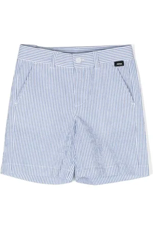 Aspesi Striped stretch-cotton shorts