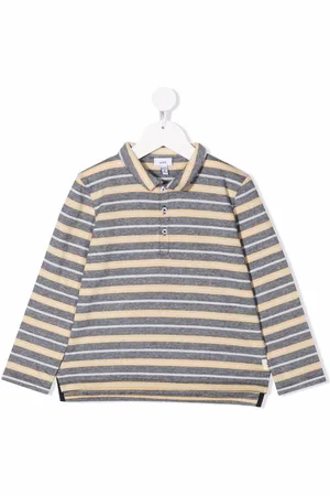 KNOT Striped-pattern polo shirt