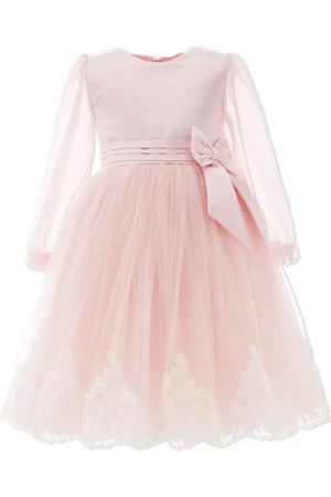 Tulleen Bow-detailing tulle dress