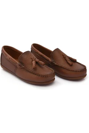 M. Moustache Tassel-front faux leather loafers
