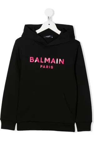 Balmain Logo-print long-sleeve hoodie