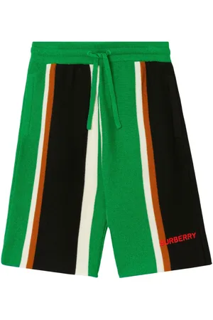 Burberry Striped cashmere shorts