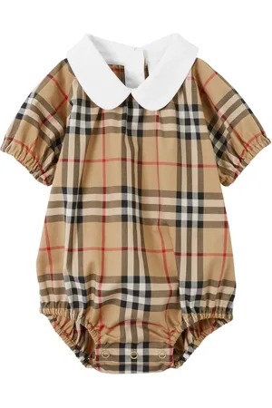 Burberry Vintage Check print cotton bodysuit