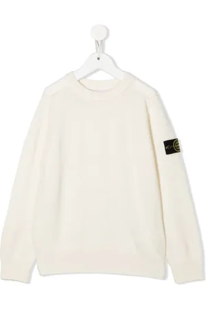 Stone Island Knitted logo-patch jumper