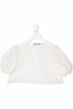 LA STUPENDERIA Puff-sleeved silk bolero