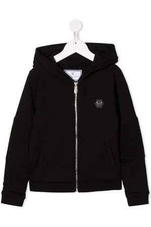 Philipp Plein Hexagon logo-print zip-up hoodie