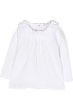 PATACHOU Pleat-detail long-sleeve blouse