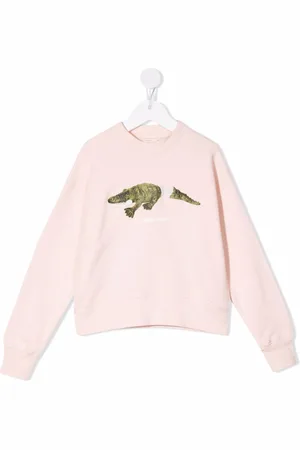 Palm Angels Crocodile-print cotton sweatshirt