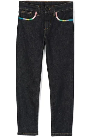 Palm Angels Stitched trim stretch jeans