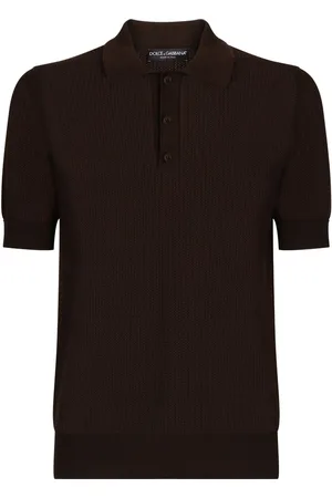 Dolce & Gabbana Knitted short-sleeve polo shirt