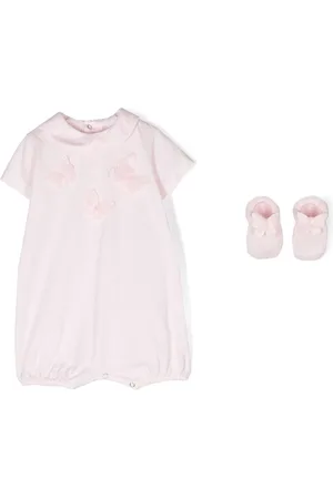 Story Loris Butterfly-appliqué romper set