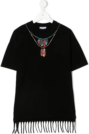 MARCELO BURLON Necklace-print fringed dress