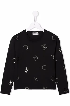 Moncler Logo print long-sleeve top