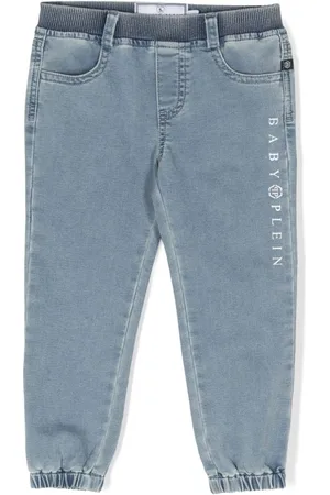 Philipp Plein Logo-print ribbed jeans