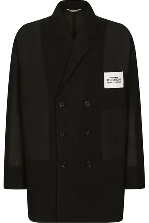 Dolce & Gabbana Logo-patch double-breasted blazer
