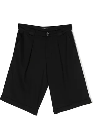 Balmain Mid-rise pleated shorts