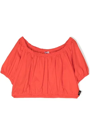 Aspesi Scoop-neck stretch-cotton blouse