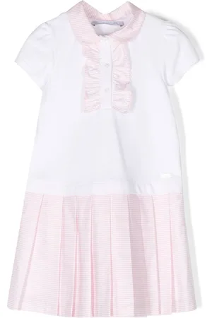 PATACHOU Ruffle-detailing pleated dress