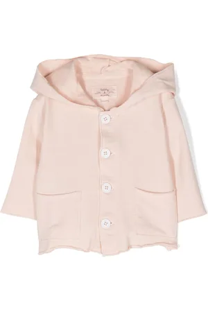 TEDDY & MINOU Button-fastening hooded jacket