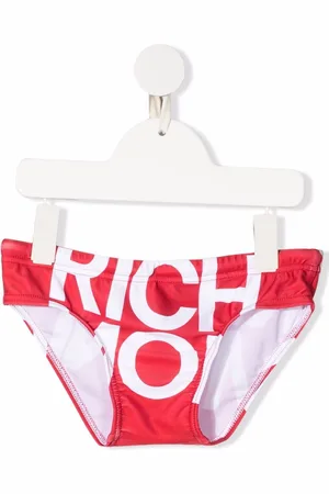 John Richmond Logo-print swimming briefs