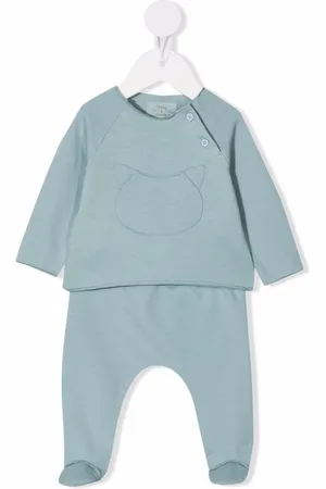 TEDDY & MINOU Embroidered cat trouser set
