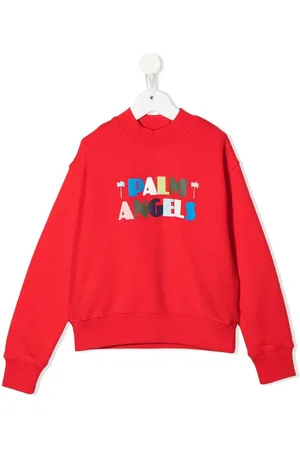 Palm Angels Logo-print crew neck jumper