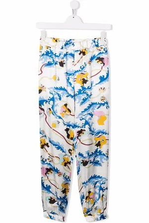PUCCI Junior Ranuncoli-print wide-leg trousers