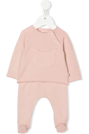 TEDDY & MINOU Cat-motif two-piece set