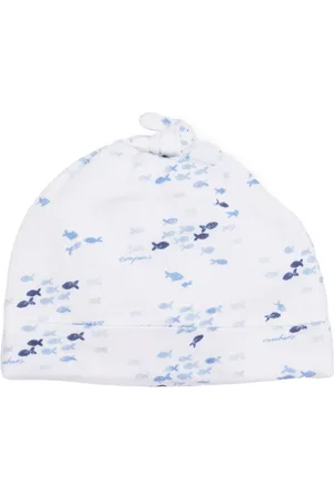 Emporio Armani Fish-motif cotton beanie