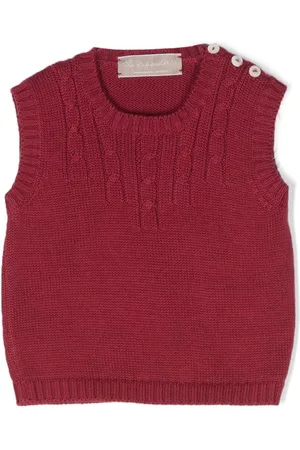 LA STUPENDERIA Cable-knit cotton-cashmere blend vest