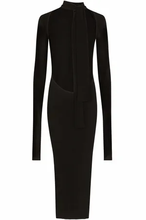 Dolce & Gabbana Pussy-bow midi dress