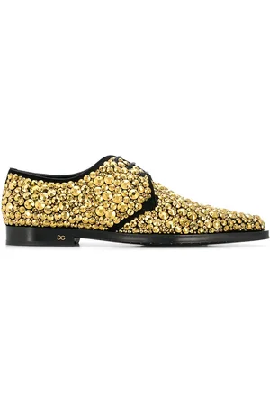 Dolce & Gabbana Embroidered suede derby shoes