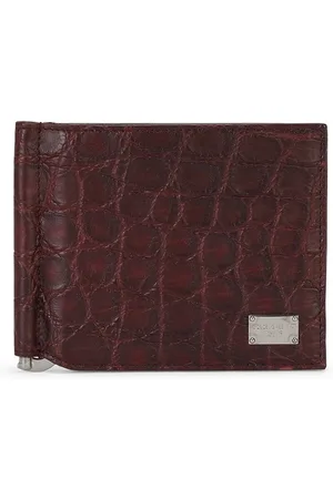 Dolce & Gabbana Logo-tag embossed leather bifold wallet