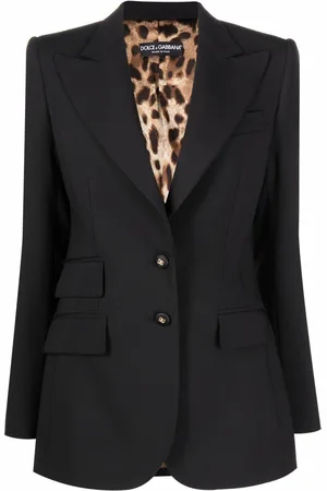 Dolce & Gabbana Single-breasted crepe blazer