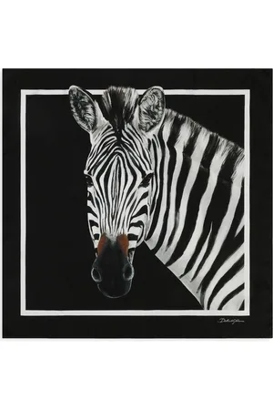 Dolce & Gabbana Zebra-print twill scarf