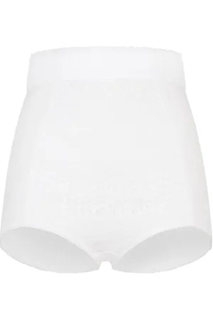 Dolce & Gabbana High-waisted lace-panel briefs