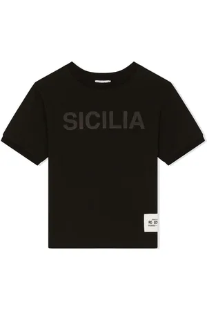 Dolce & Gabbana Logo-stamp cotton T-shirt