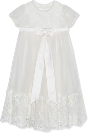 Dolce & Gabbana Lace-overlay chiffon dress