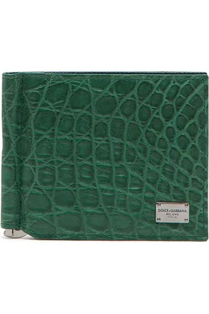 Dolce & Gabbana Logo-tag embossed leather bifold wallet