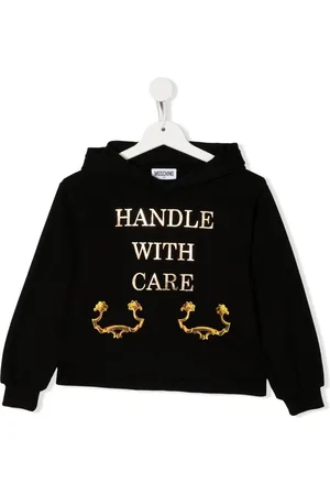 Moschino Handle With Care cotton hoodie