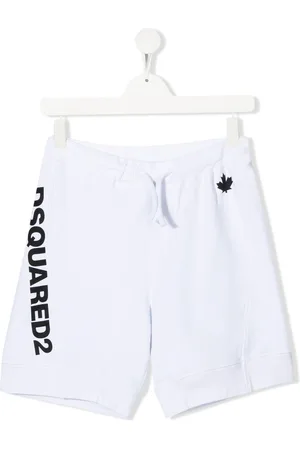 Dsquared2 TEEN logo-print track shorts
