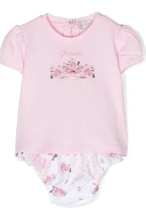 MONNALISA Floral-print ruffled short set