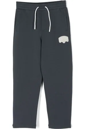 Emporio Armani Logo-patch drawstring trousers