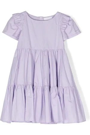 MONNALISA A-line pleated ruffled dress